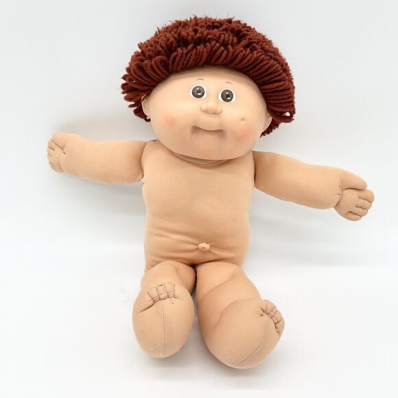 VTG 1983 Cabbage Patch Kids Boy Doll Auburn Loop Yarn Hair Brown Eyes Coleco - Picture 1 of 8